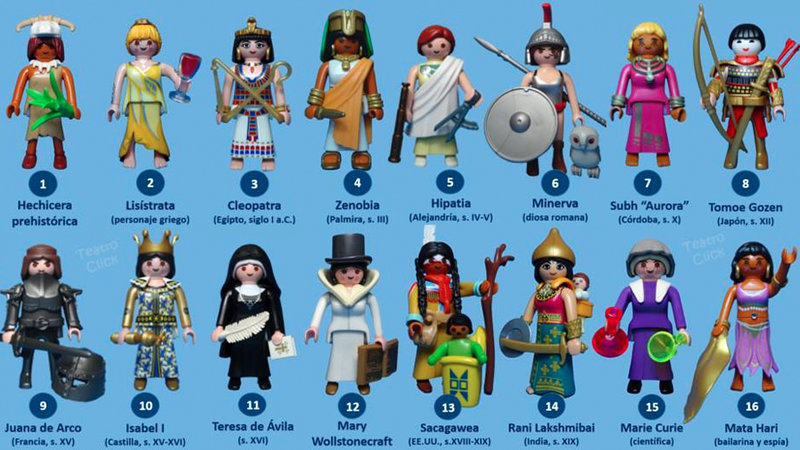 Mujeres de la historia Playmobil