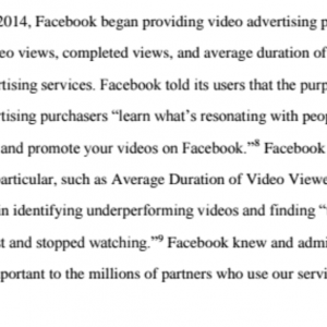 Facebook acusado de fraude en métricas de video